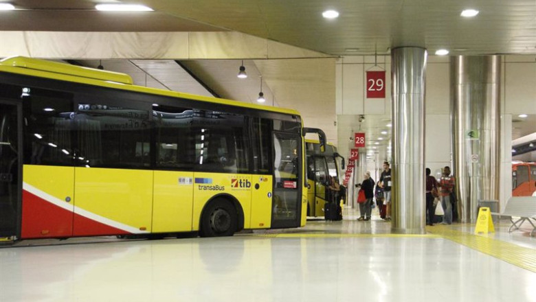 Archivo - Autobuses TIB en la estación Intermodal | CAIB - Archivo ep archivo autobuses tib en la estacion intermodal