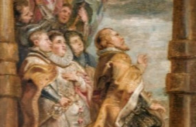 ep boceto la jerarquia secular en adoracion de rubens