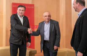ep el diputado de teruel existe en el congreso tomas guitarte izq saluda al secretario general del