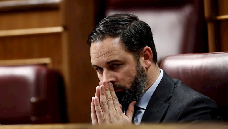 ep el lider de vox santiago abascal durante el pleno del congreso ep el lider de vox santiago abascal durante el pleno del congreso
