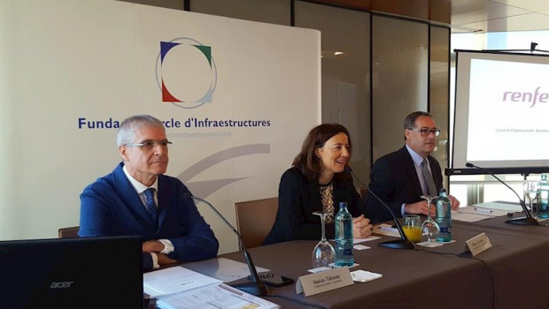 ep el presidente de renfe isaias taboas la presidenta del puerto de barcelona merc conesa y el