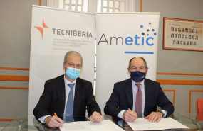 ep el presidente de tecniberia pablo bueno y el presidente de ametic pedro mier firman un acuerdo de
