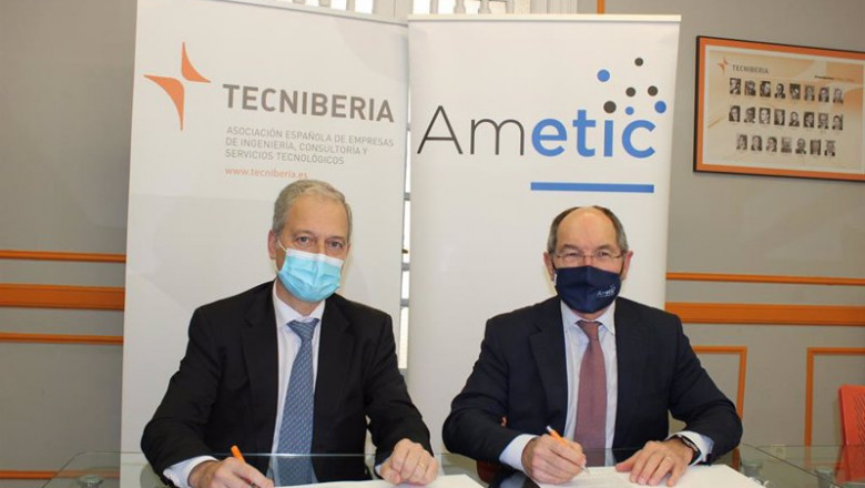 ep el presidente de tecniberia pablo bueno y el presidente de ametic pedro mier firman un acuerdo de ep el presidente de tecniberia pablo bueno y el presidente de ametic pedro mier firman un acuerdo de