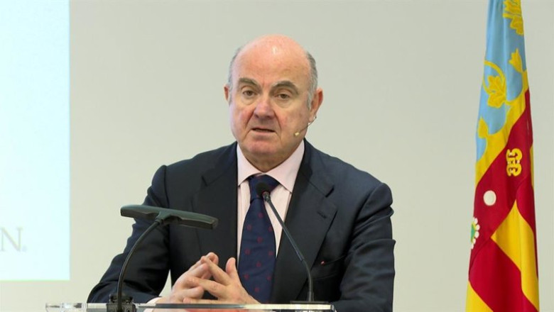 El vicepresidente del Banco Central Europeo (BCE), Luis de Guindos, en una jornada en Cámara Valencia | EUROPA PRESS ep el vicepresidente del banco central europeo bce luis de guindos en una jornada en camara valencia