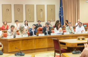 ep en primera fila de izquierda a derecha el portavoz adjunto de sumar en el congreso alberto ibanez