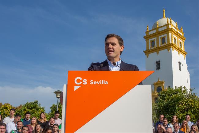 En Sevilla, acto público del candidato de Ciudadanos (Cs) a la Presidencia de la | Eduardo Briones - Europa Press ep en sevilla acto publicocandidatociudadanos cs apresidenciala