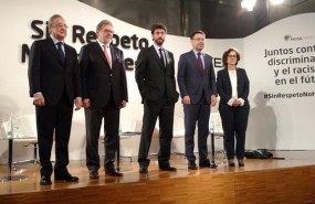 ep florentino perez andrea agnellijose maria bartomeuun acto