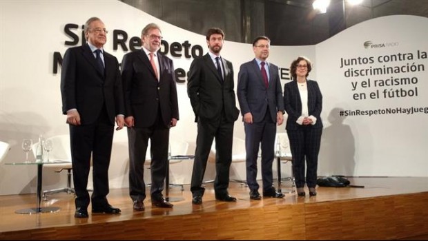 ep florentino perez andrea agnellijose maria bartomeuun acto