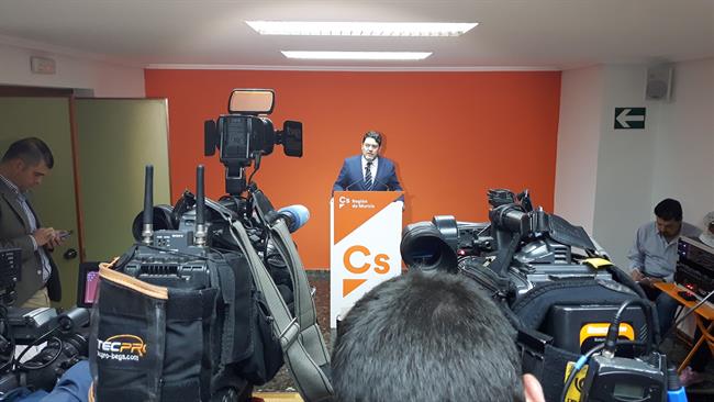 Imagen de la rueda de prensa de Miguel Sánchez | EUROPA PRESS ep imagenla ruedaprensamiguel sanchez