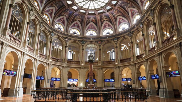 ep interior del palacio de la bolsa a 30 de agosto de 2022 en madrid espana