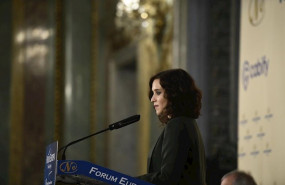 ep la presidenta de la comunidad de madrid isabel diaz ayuso durante su intervencion en un desayuno