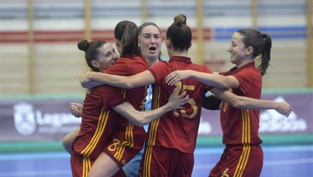 ep la seleccion espanola femeninafutbol sala celebragolpreeuropeo