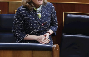 ep la vicepresidenta economica nadia calvino durante su intervencion este miercoles en la sesion de