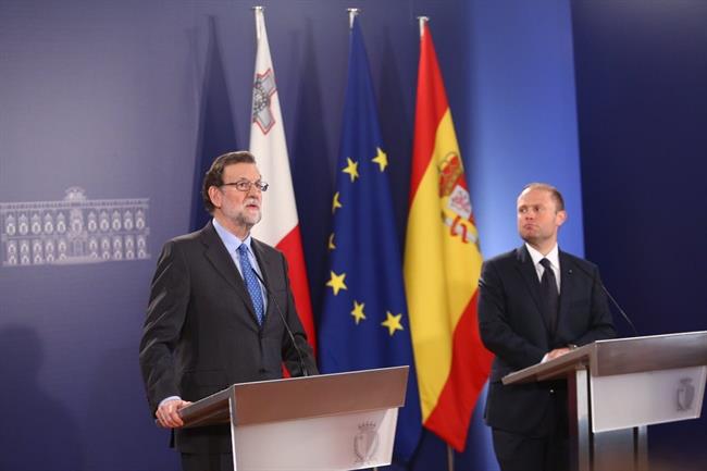 Mariano Rajoy y Joseph Muscat en rueda de prensa | CEDIDA ep mariano rajoyjoseph muscatruedaprensa