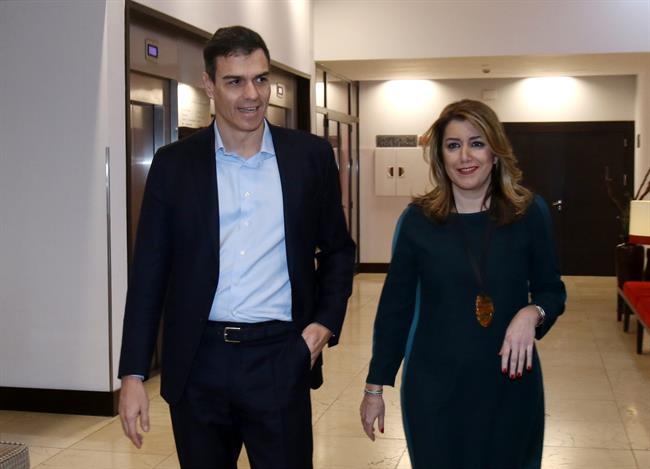 Pedro Sánchez y Susana Díaz, este martes en Sevilla | Europa Press - Archivo ep pedro sanchezsusana diaz este martessevilla 20180412184608
