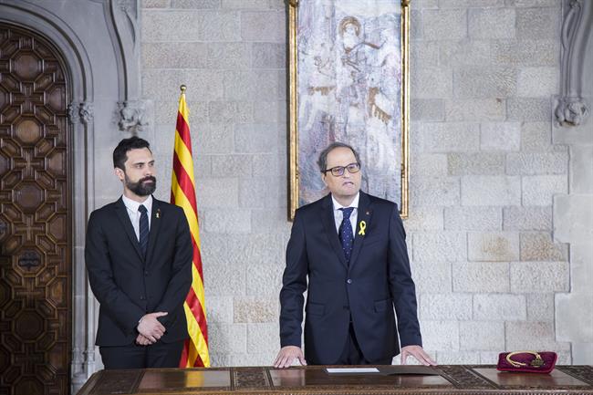 Quim Torra toma posesión del cargo | EUROPA PRESS ep quim torra toma posesioncargo