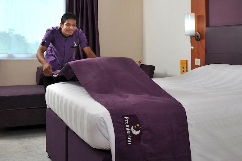 premier inn, whitbread, bed, hotel