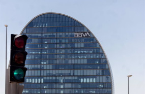 ep archivo   fachada de la sede de bbva en madrid espana