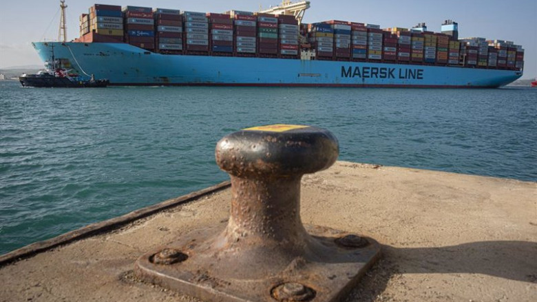 ep archivo mary maersk el megaship triple e de 18270 teus ep archivo mary maersk el megaship triple e de 18270 teus