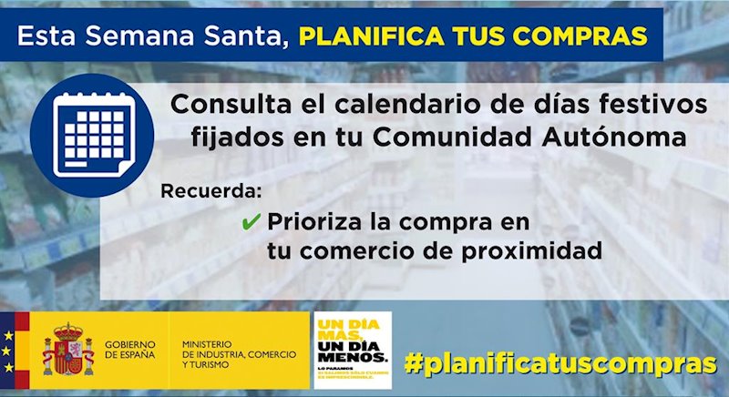 Campaña de Industria de 'Esta Semana Santa planifica tu compra' | MINISTERIO DE INDUSTRIA, COMERCIO Y TURISMO ep campana de industria de esta semana santa planifica tu compra