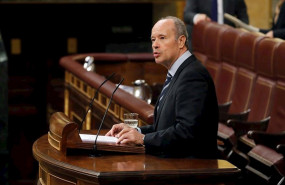 ep el ministro de justicia juan carlos campo durante una intervencion en el congreso de los