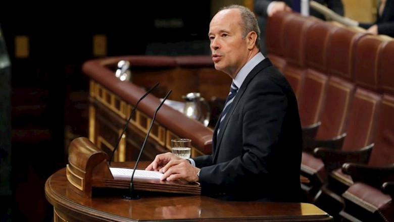 ep el ministro de justicia juan carlos campo durante una intervencion en el congreso de los