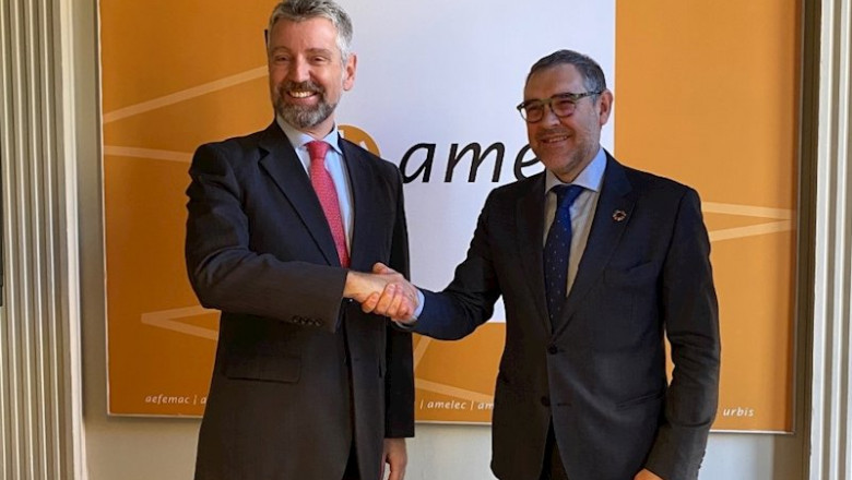 ep el presidente ejecutivo de cesce fernando salazar y el director general de amec joan tristany