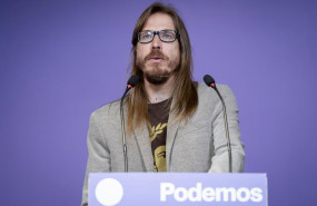 ep el secretario de organizacion y portavoz de podemos pablo fernandez durante una rueda de prensa