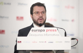 ep el vicepresidente del govern y consejero de economia y hacienda pere aragons interviene durante