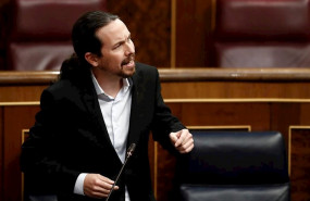ep el vicepresidente segundo y ministro de derechos sociales pablo iglesias durante el pleno