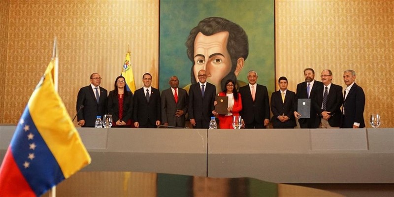 ep firma del acuerdo entre el gobierno y un sector de la oposicion