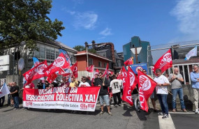 ep huelga de trabajadores de ferroglobe en sabon a coruna