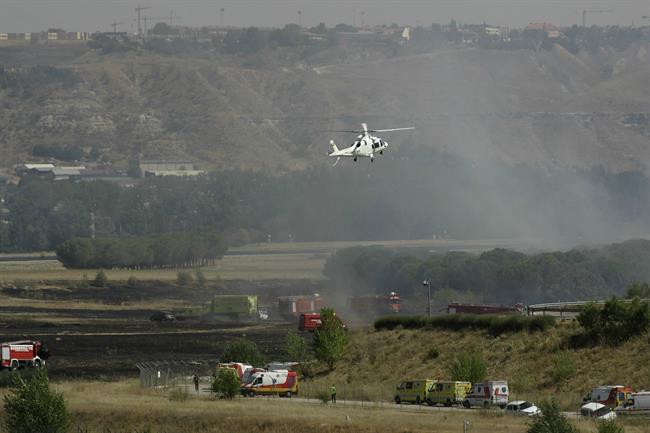Imagen del accidente de Spanair en Barajas | EUROPA PRESS ep imagenaccidentespanairbarajas