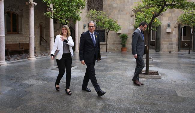 La consellera Elsa Artadi y el presidente catalán, Quim Torra | GENERALITAT - Archivo ep la consellera elsa artadipresidente catalan quim torra