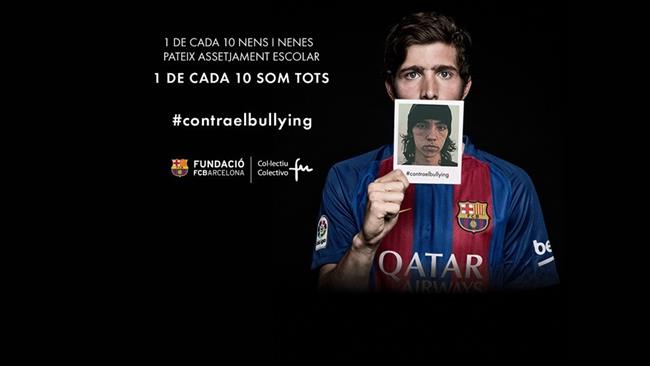 La Fundació FC Barcelona y el Col·lectiu Fu recogen firmas contra el 'bullying' | FUNDACIÓ FC BARCELONA ep la fundacio fc barcelonacollectiu fu recogen firmasel bullying
