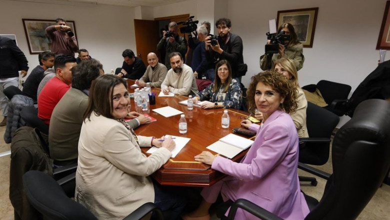 ep la vicepresidenta primera y ministra de hacienda maria jesus montero en la reunion para abordar