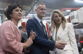 ep la vicepresidenta segunda y ministra de trabajo y economia social yolanda diaz durante su visita