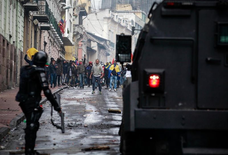 ep manifestaciones en ecuador contra la reforma economica del gobierno