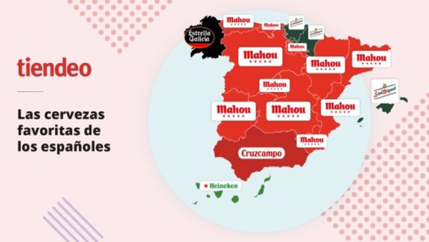 ep mapa de las cervezas favoritas de los espanoles