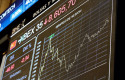ep valores del ibex 35 en el palacio de la bolsa a 25 de abril de 2022 en madrid espana