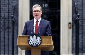 dl keir starmer prime minister labour party leader speaking at lectern 5 july 2024 number 10 cc by nd 07
