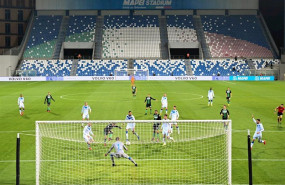 ep 09 march 2020 italy reggio emilia sassuolos francesco caputo 5th l scores his sides first goal
