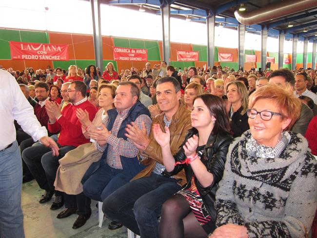 Acto de Pedro Sánchez (PSOE) en Gijón | EUROPA PRESS ep actopedro sanchez psoe en gijon