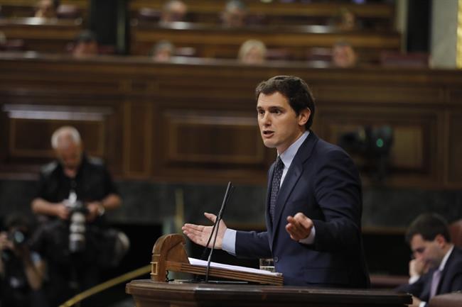Albert Rivera en la moción de censura a Rajoy | EUROPA PRESS ep albert riverala mocioncensurarajoy