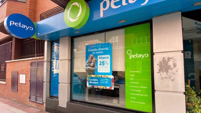 ep archivo   exterior de una oficina de la compania aseguradora pelayo en madrid a 30 de enero de