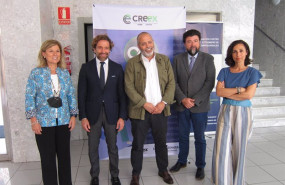 ep autoridades antes de la reunion en la creex con empresarios extremenos del sector de la ep autoridades antes de la reunion en la creex con empresarios extremenos del sector de la
