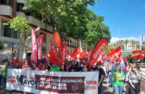 ep cabecera de la manifestacion de ccoo y ugt del 1 de mayo en palma