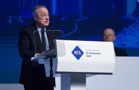 ep el presidente de acs florentino perez interviene durante la junta general ordinaria de