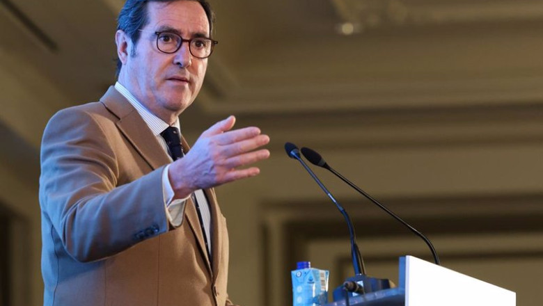 ep el presidente de la ceoe antonio garamendi durante su intervencion en el i foro economico de ep el presidente de la ceoe antonio garamendi durante su intervencion en el i foro economico de
