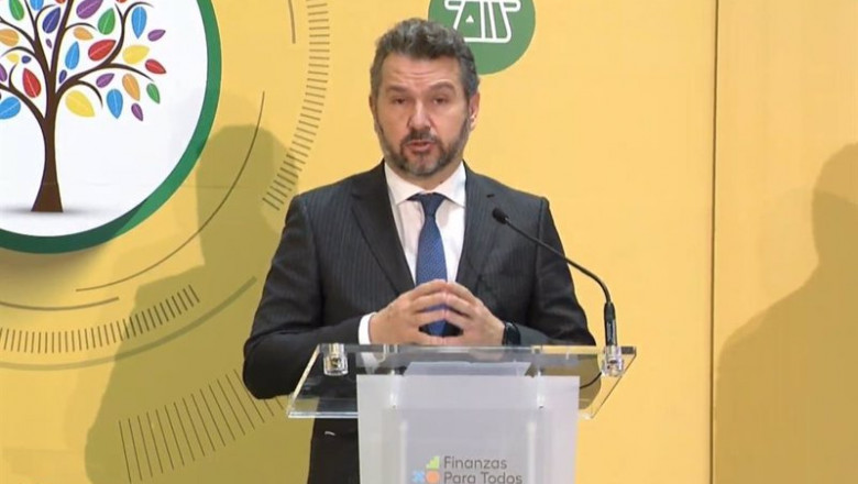 El presidente de la Comisión Nacional del Mercado de Valores (CNMV), Rodrigo Buenaventura, durante el acto de inauguración del Día de la Educación Financiera, que se celebra este lunes, 4 de octubre. | EUROPA PRESS ep el presidente de la comision nacional del mercado de valores cnmv rodrigo buenaventura durante el